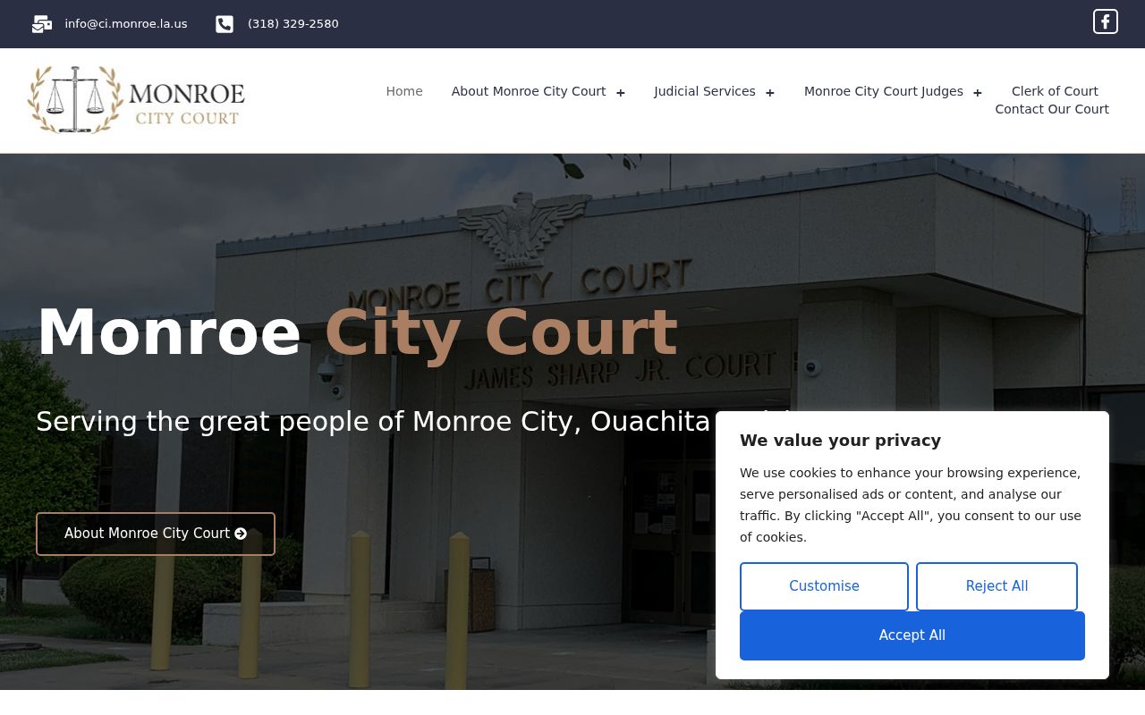 Monroe court records access on the Monroe City Court official website